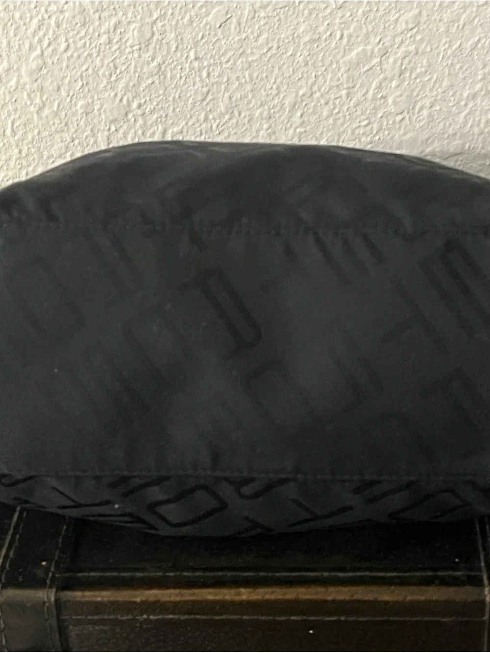 Etro Black Logo-Print Hobo Shoulder Bag